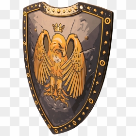 Knight Shield, Golden Eagle - Illustration, HD Png Download - gold shield png