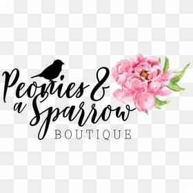 Peonies & A Sparrow Boutique - Common Peony, HD Png Download - peonies png