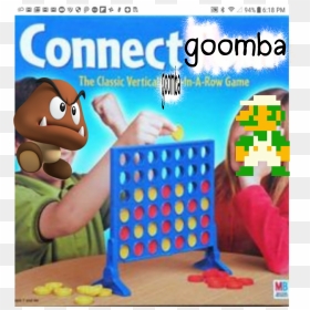 #game💩🌋🐴🐴🐴🐴m #connectfour #goomba #luigi - Connect Four Memes, HD Png Download - goomba png