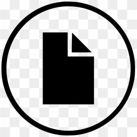 New Create File Doc Document Round Program - Document Icon Round Transparent, HD Png Download - document icon png