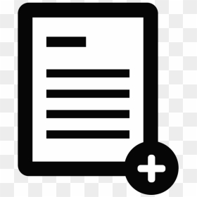 Add, Subjoin, Document, Instrument, File, Single, New, - New Document Icon Png, Transparent Png - document icon png