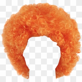 Wig Orange Curly Clip Arts - Clown Wig Png Transparent, Png Download - poof png