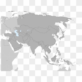 Map Of Asia Svg, HD Png Download - asia png