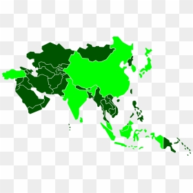 Shape Of Asia Continent, HD Png Download - asia png