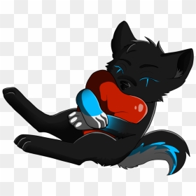Anime Wolf With A Heart, HD Png Download - wolf howling png