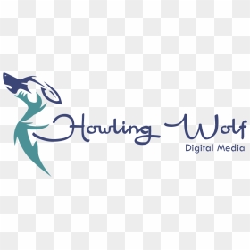 Howling Wolf Digital Media - Calligraphy, HD Png Download - wolf howling png