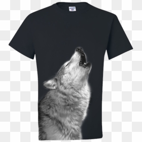 T-shirt, HD Png Download - wolf howling png