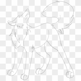 Wolf, Hd Png Download - Line Art, Transparent Png - wolf howling png