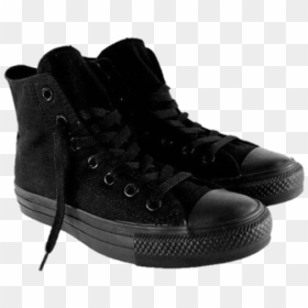 #aesthetic #png #polyvore #shoes #converse #black - Black Converse Shoes Png, Transparent Png - converse png