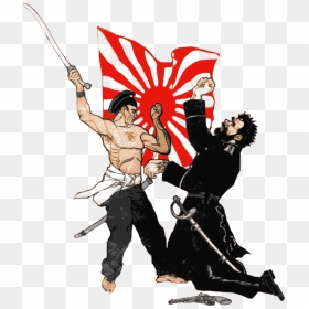 Russo-japanese War Combatants Clip Arts - Russo Japanese War Drawing, HD Png Download - japan flag png