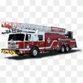 Longest Ladder Fire Truck, HD Png Download - firetruck png