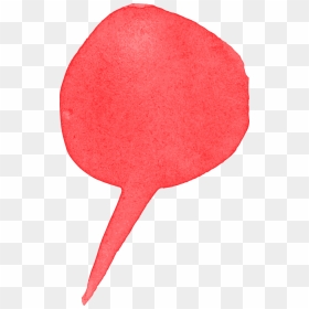 Red Watercolor Speech Bubble 5 - Racquet Sport, HD Png Download - message bubble png