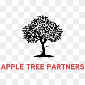 Logo For Apple Tree Partners Includes A Black Deciduous - Apple Tree Partners Logo, HD Png Download - apple tree png