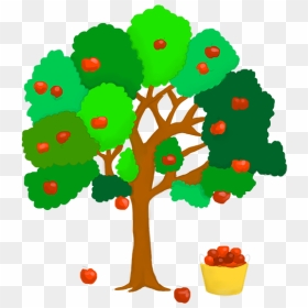 ต้น แอ ป เปิ้ ล การ์ตูน, HD Png Download - apple tree png