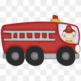 Vintage Fire Truck Clipart Free Clipart Images - Cartoon Fire Truck Clip Art, HD Png Download - firetruck png