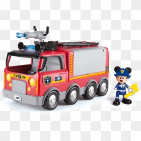 Emergency Fire Truck - Camion De Bomberos Mickey, HD Png Download - firetruck png