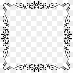 Page Borders And Frames Clip Art Paper Drawing - Fun Border Black And White, HD Png Download - fabric png