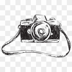 Pull Sketch Away Creative Camera Drawing Clipart - Camera Drawing, HD Png Download - vintage camera png