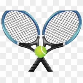 Crossed Tennis Racket Png, Transparent Png - tennis png