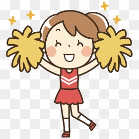 Cheerleader Pom Pom Clipart - Cheerleader Clipart, HD Png Download - pom pom png