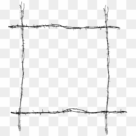 Fence Transparent N Churl - Plot, HD Png Download - barb wire png