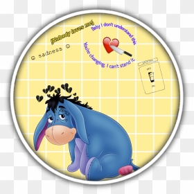 Transparent White Circle Outline Png, Png Download - eeyore png