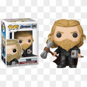 Funko Pop Thor Endgame, HD Png Download - thor hammer png