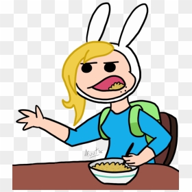 Fionna As Cereal Guy - Adventure Time, HD Png Download - cereal bowl png