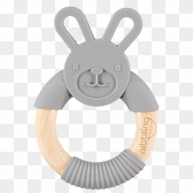 Grey Chewy Bunny - Teether, HD Png Download - pacifier png