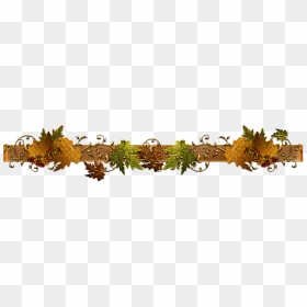 Thanksgiving Scroll Banner Clipart Image Freeuse Autumn - Fall Borders Free Clip Art, HD Png Download - scroll border png