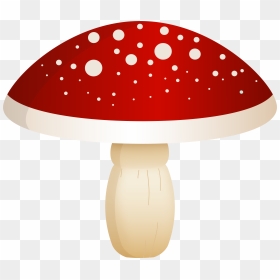 Red Mushroom With White Dots Png Clip Art, Transparent Png - gold dots png