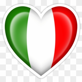 "italian Heart Flag - Italian Flag Heart Png, Transparent Png - italian flag png