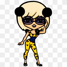 Lady Gaga Cartoon Png, Transparent Png - lady gaga png