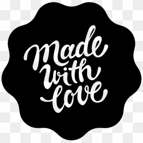 Made With Love Stamp In Calligraphy Wax Seal Style - Calligraphy Made With Love, HD Png Download - wax seal png