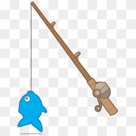 Free Fathers Day Images - Fishing Rod Cartoon, HD Png Download - fishing pole png