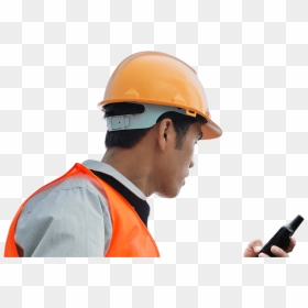 Construction Worker Back Png, Transparent Png - construction worker png