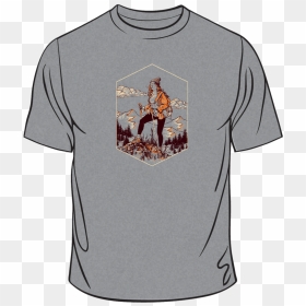 Hiker Gal - T Shirt, HD Png Download - hiker png