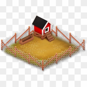 Chicken House Clipart Banner Free Library Image - Chicken Pen Clipart, HD Png Download - hay png