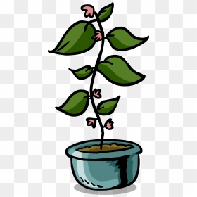 Club Penguin Wiki - Flower Pot Sprite, HD Png Download - flower pot png