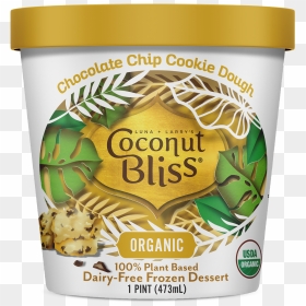 Coconut Bliss Vegan Ice Cream - Ginger Vegan Ice Cream, HD Png Download - chocolate chip cookie png