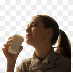 Woman Drinking Coffee Png, Transparent Png - eeyore png