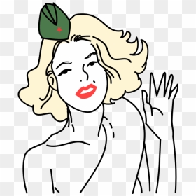 Marilyn Monroe In Soviet Army By Rones - Marilyn Monroe, HD Png Download - marilyn monroe png