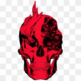 Illustration, HD Png Download - red skull png