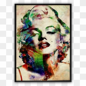 Customizable Canvas Art - Marilyn Monroe Abstract Painting, HD Png Download - marilyn monroe png