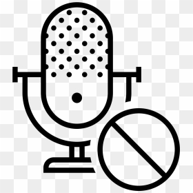 Block Microphone Icon - No Entry In Japanese, HD Png Download - microphone icon png