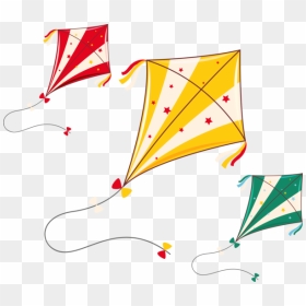 Transparent Makar Sankranti Line Kite For Happy Makar - Colorful Kite Png, Png Download - kite png