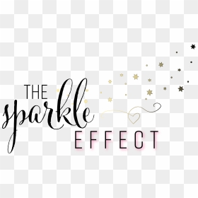 The Sparkle Effect - Calligraphy, HD Png Download - glitter effect png
