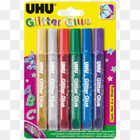 Glitter Glue - Uhu Glitter Glue Shiny, HD Png Download - glitter effect png