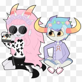 Pastel Goth Feferi Clipart , Png Download - Homestuck Pastel Goth, Transparent Png - pastel goth png