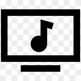 Music Video Icon Clipart , Png Download, Transparent Png - music symbols png